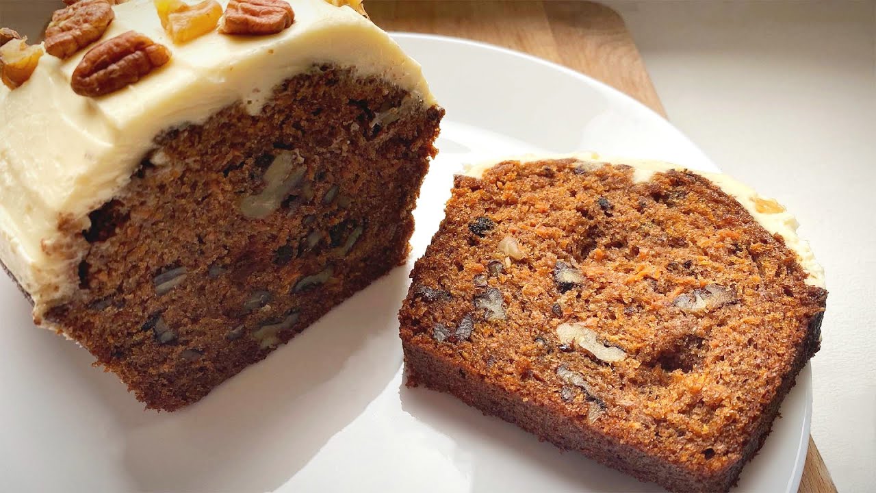 Gâteau glacé à la carotte et aux épices (carrot cake)