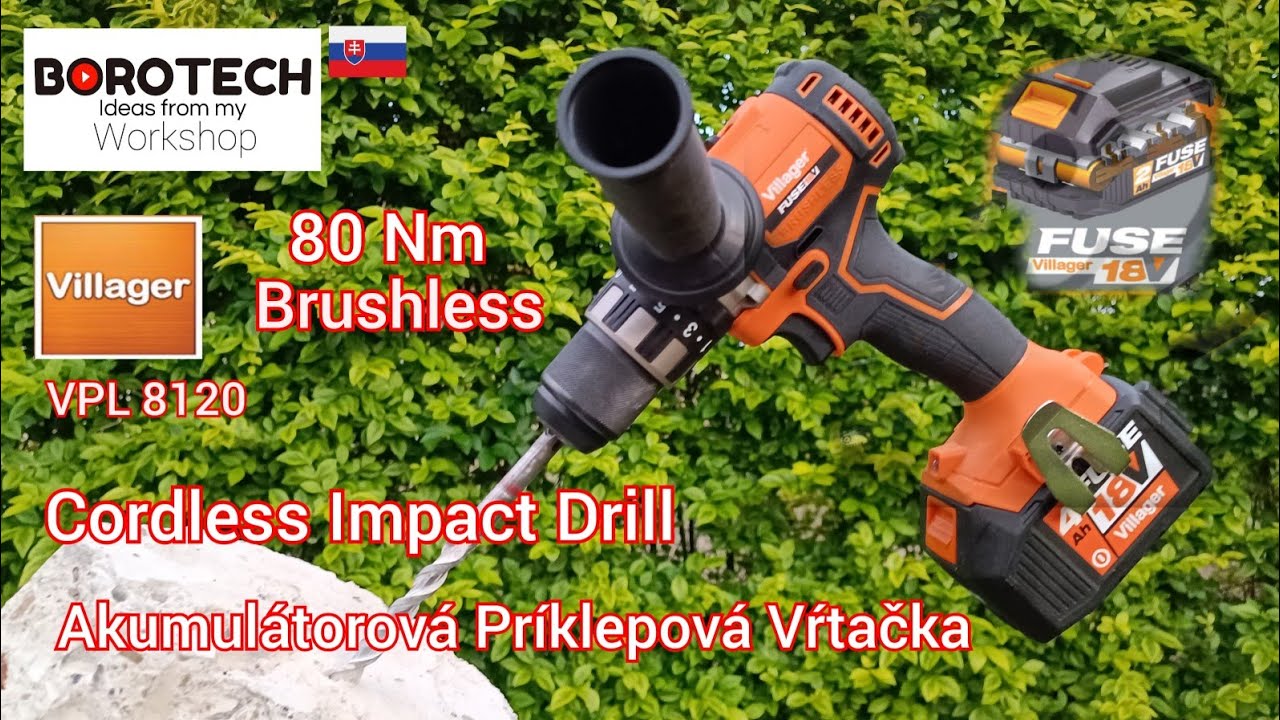 # 215 - Аккумуляторный перфоратор VILLAGER VPL 8120 80 Нм 18 Вольт