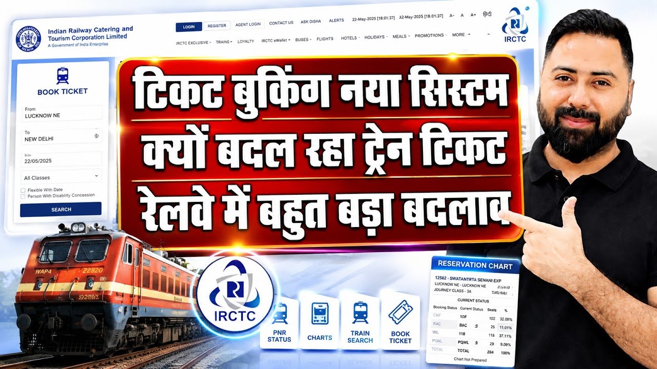 RailOne App & Railway Counter Tickets Get QR Codes | New Railway Rule Explained, Train Ticket Update