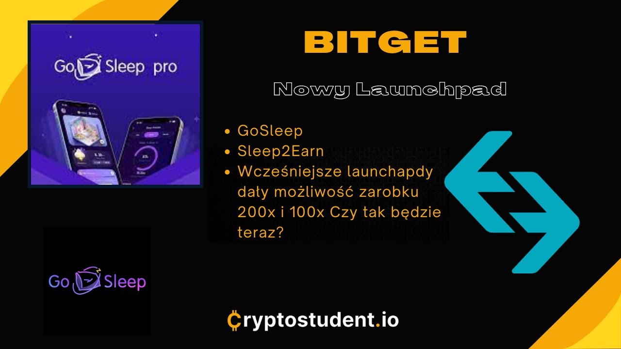 Zarabiaj śpiąc Sleep2Earn Nowy Launchpad na Bitget token ZZZ GoSleep