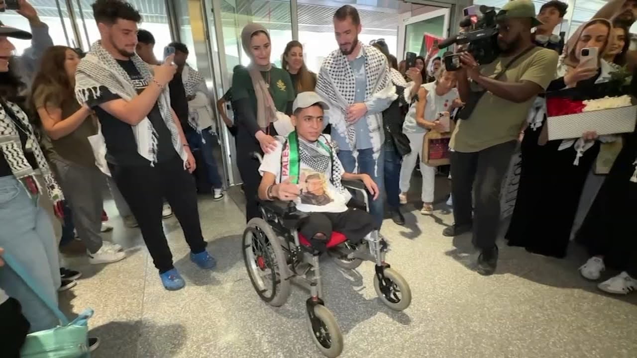 15-year-old Palestinian amputee arrives in Bay Area to get prosthetic legs