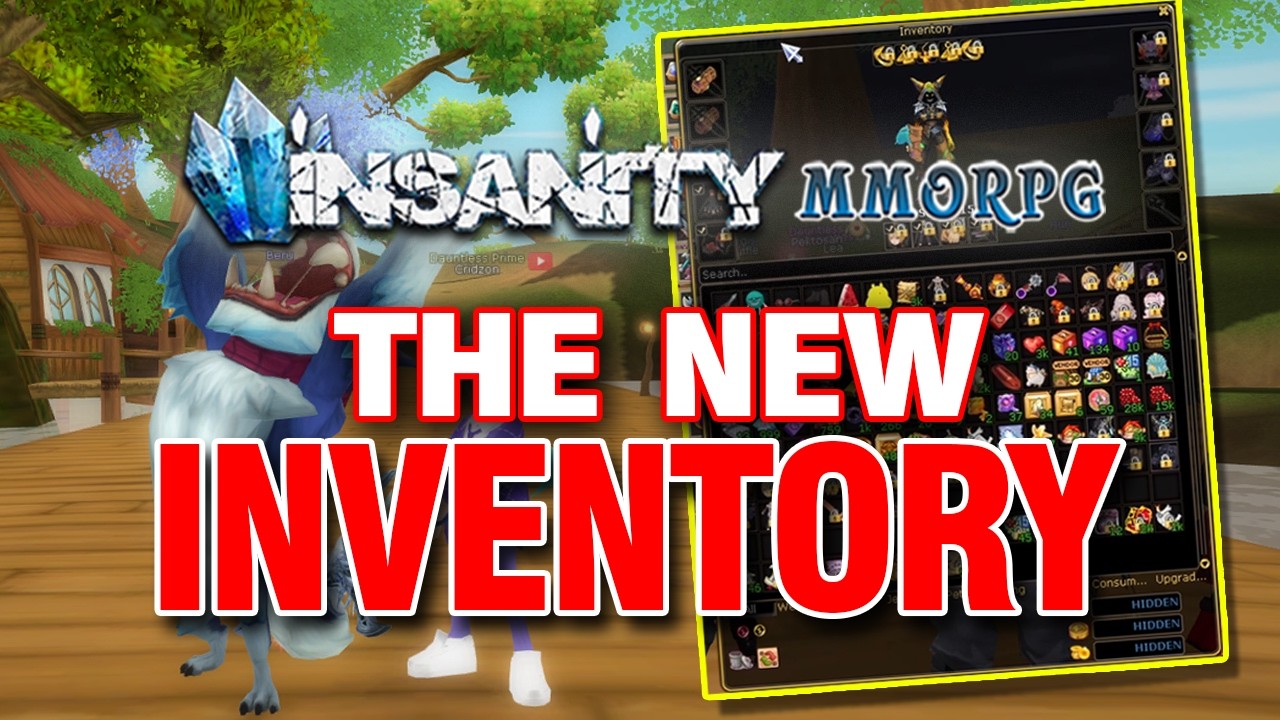 В MMORPG Insanity управление инвентарем стало в 10 раз лучше.