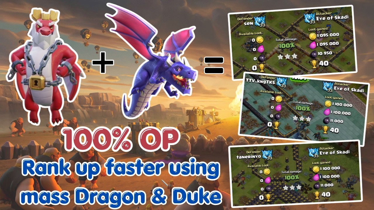 Rank Up Faster Using Mass Dragon with Duke Part 1 | All Three Stars