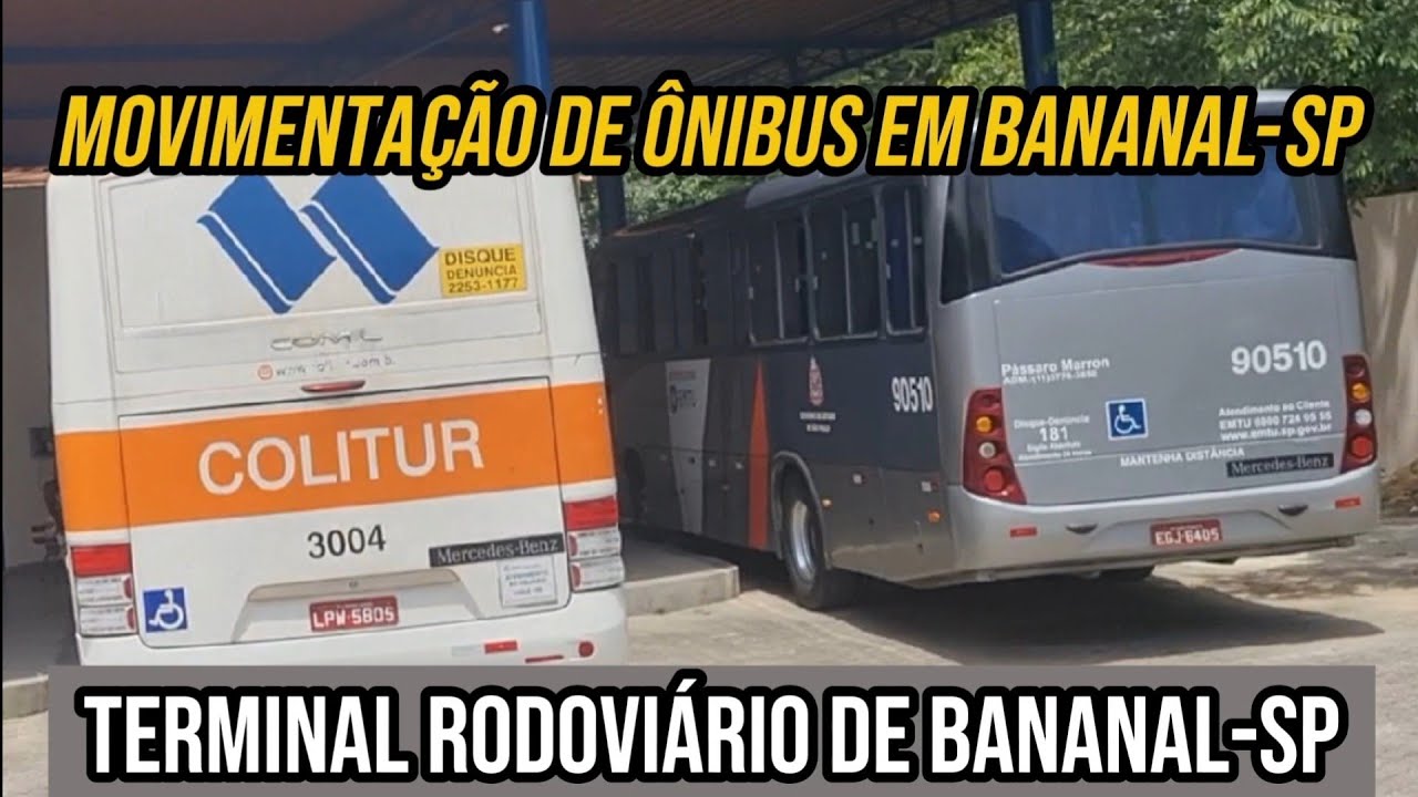 ✅️[ Terminal Rodoviário de Bananal ] Movimentação de Ônibus em Bananal-SP