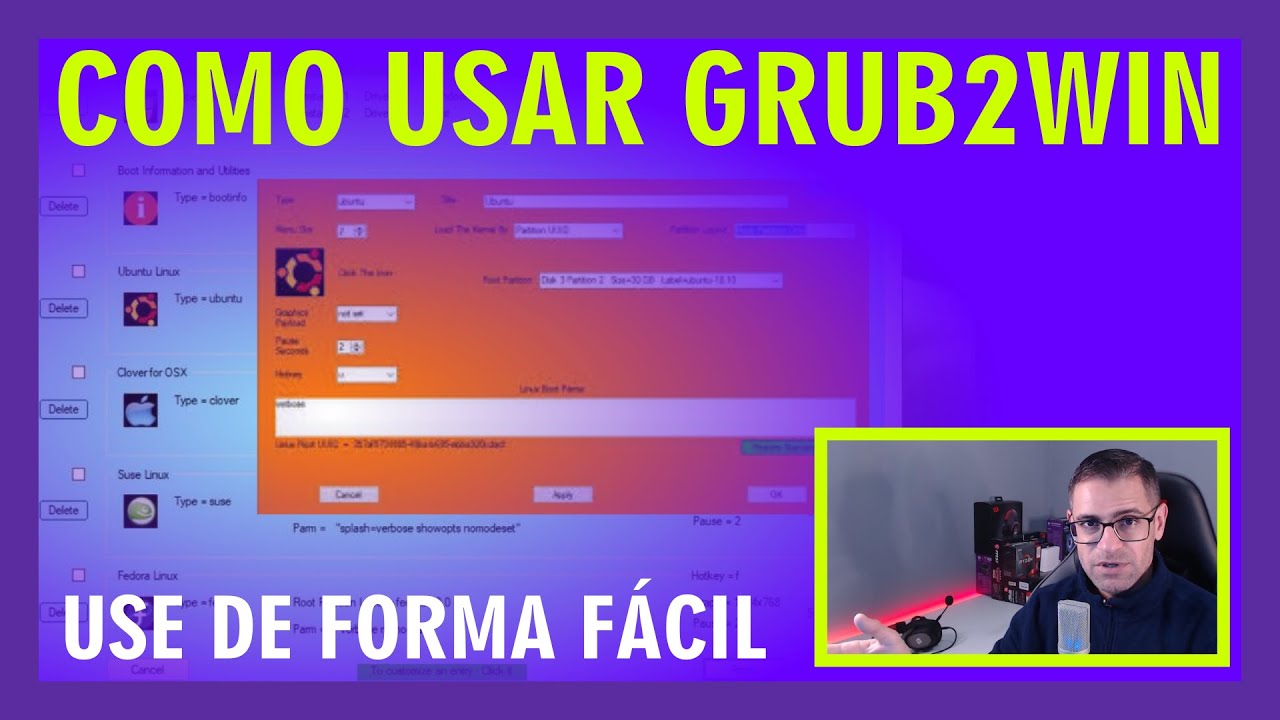 Como usar o Grub2Win com mais detalhes - DUAL BOOT EM QUALQUER SISTEMA