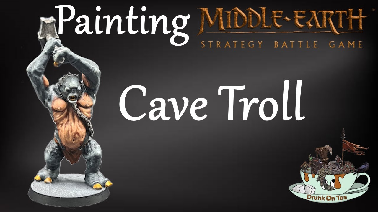 Painting a Cave Troll from The Lord Of The Rings