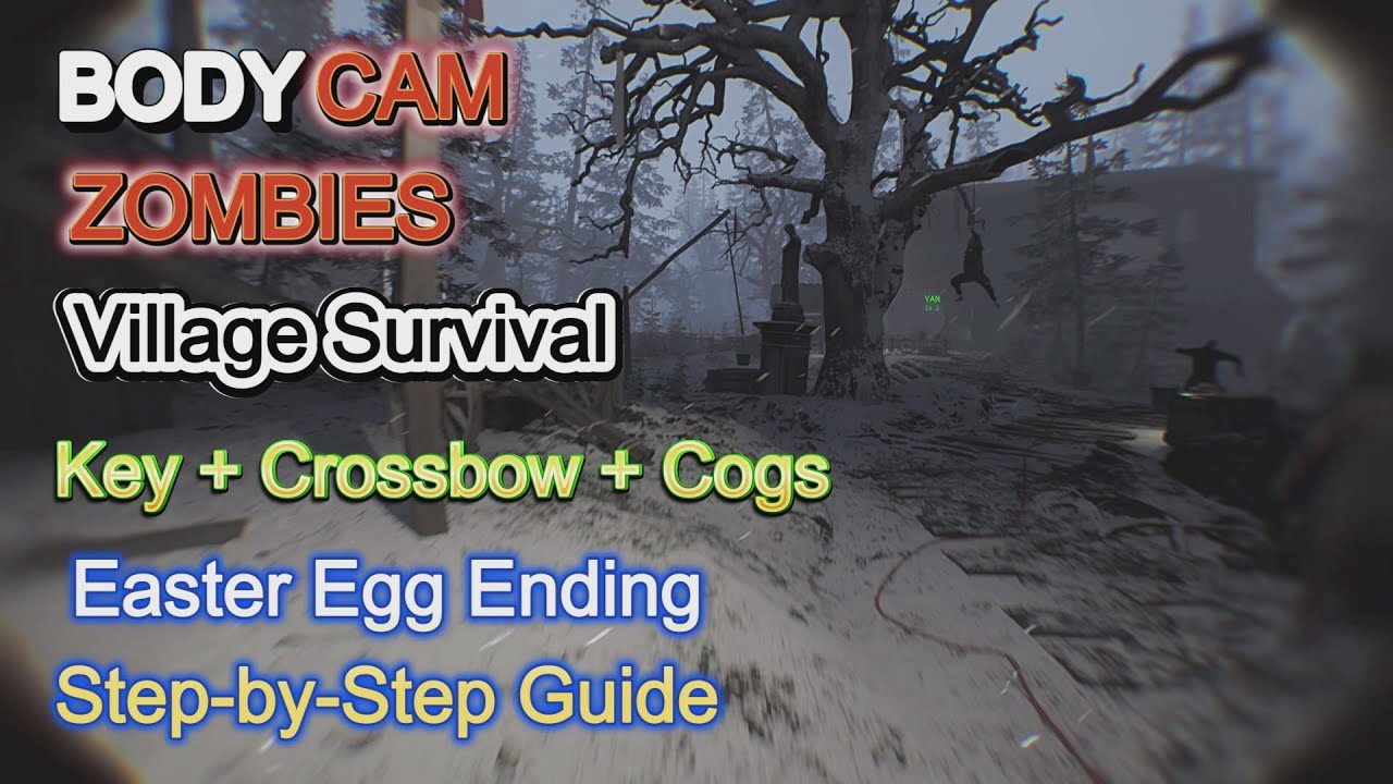 Bodycam Zombies Village Map Full Easter Egg (True Ending) Guide - Step by Step Tutorial
