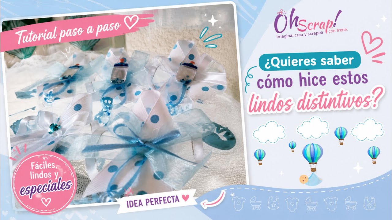 Distintivos de Baby Shower hermosos y en 5 min...