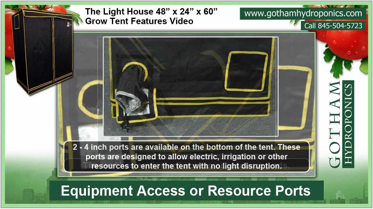 Grow Tent - 4' x 2' x 5' Grow Tent Features - Gotham Hydroponics