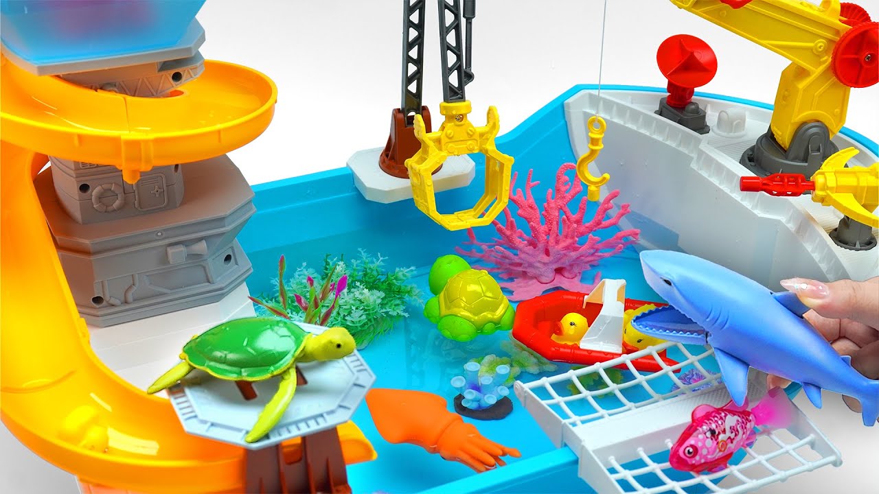 [toy asmr] Steamship Zuru Robo Alive Toy Playset ASMR Satisfying with Unboxing No Talking