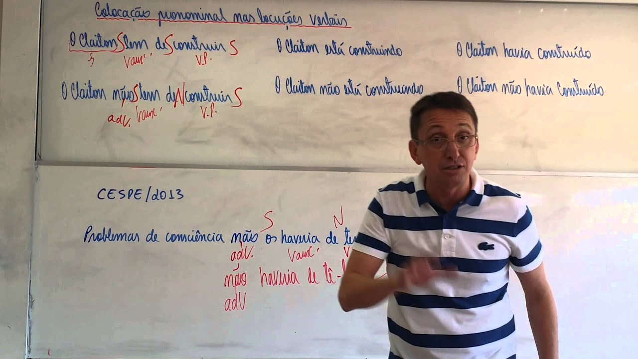Língua Portuguesa: colocação pronominal nas locuções verbais - TJDFT 2015 - Dica 1 - Claiton Natal