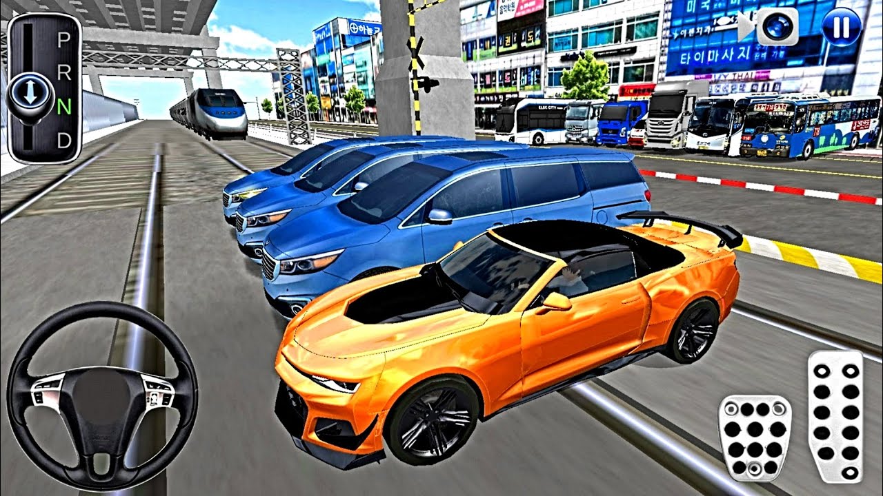 New Three old kia Carnival MPV Cars vs Bullet Train - Android IOS Car Game - 3D Driving Class 2025