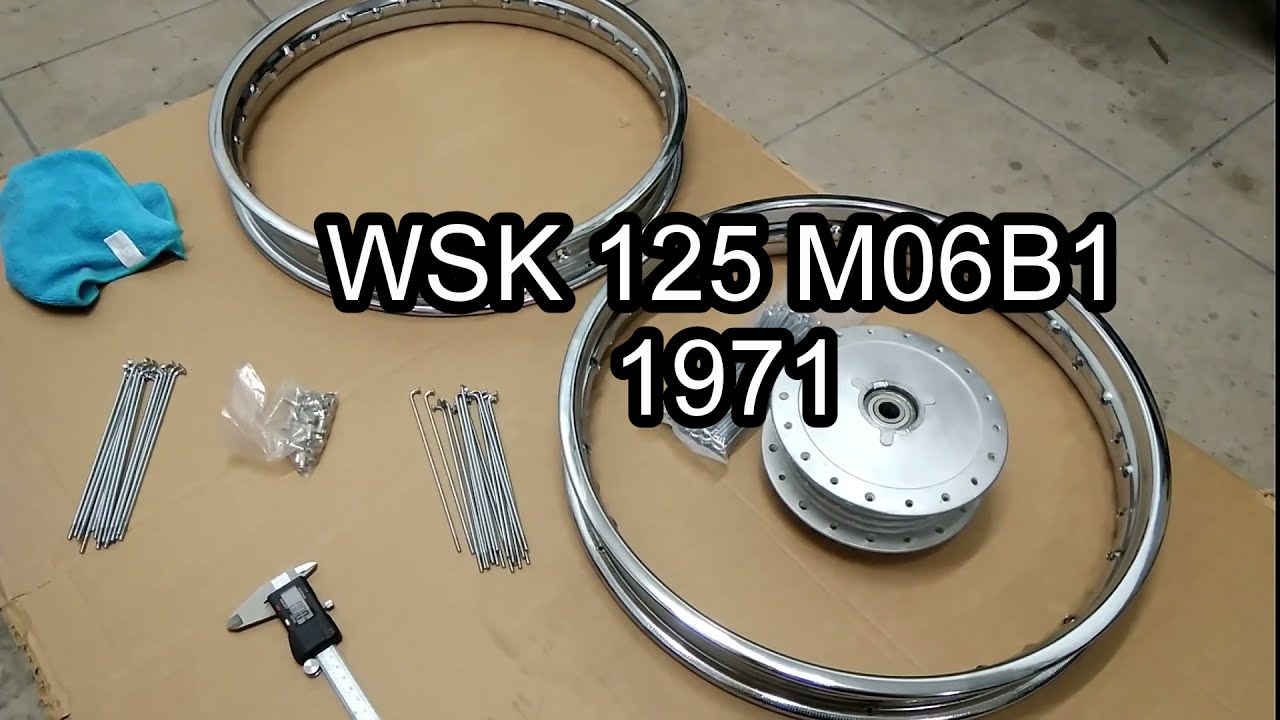 WSK 125 M06 B1 #12 Szprychowanie/zaplatanie koła