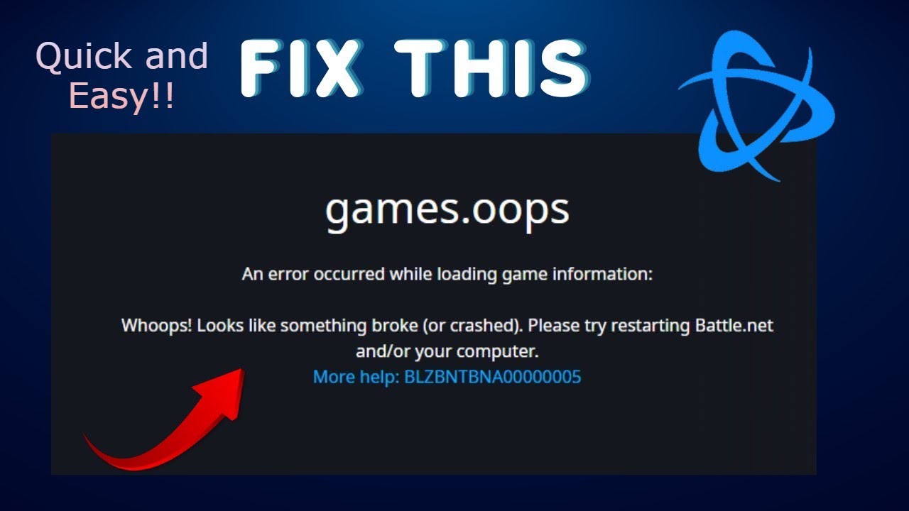 Как исправить &laquo;Код ошибки: BLZBNTBNA00000005&raquo; на Battle.net | 2025.