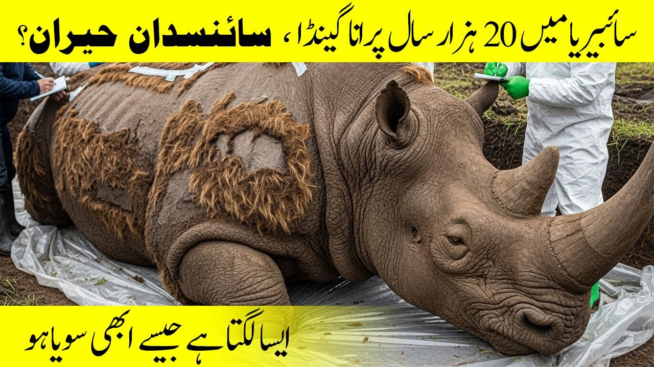 20,000-Year-Old Rhino Found Frozen in Siberia | Preserved Like It Just Fell Asleep