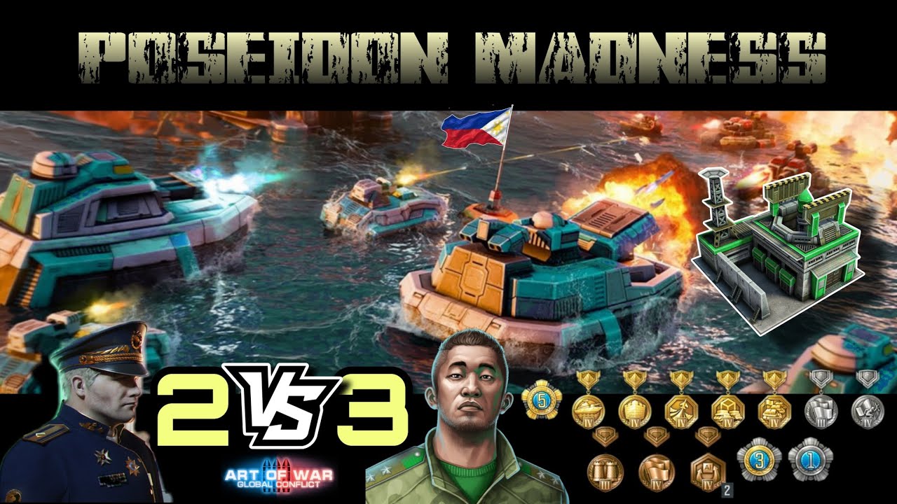 AOW3: POSEIDON MADNESS ☆ 2v3 w/ BIGDRAGON 🇻🇳 ☆ CEASAR'S ISLANDS