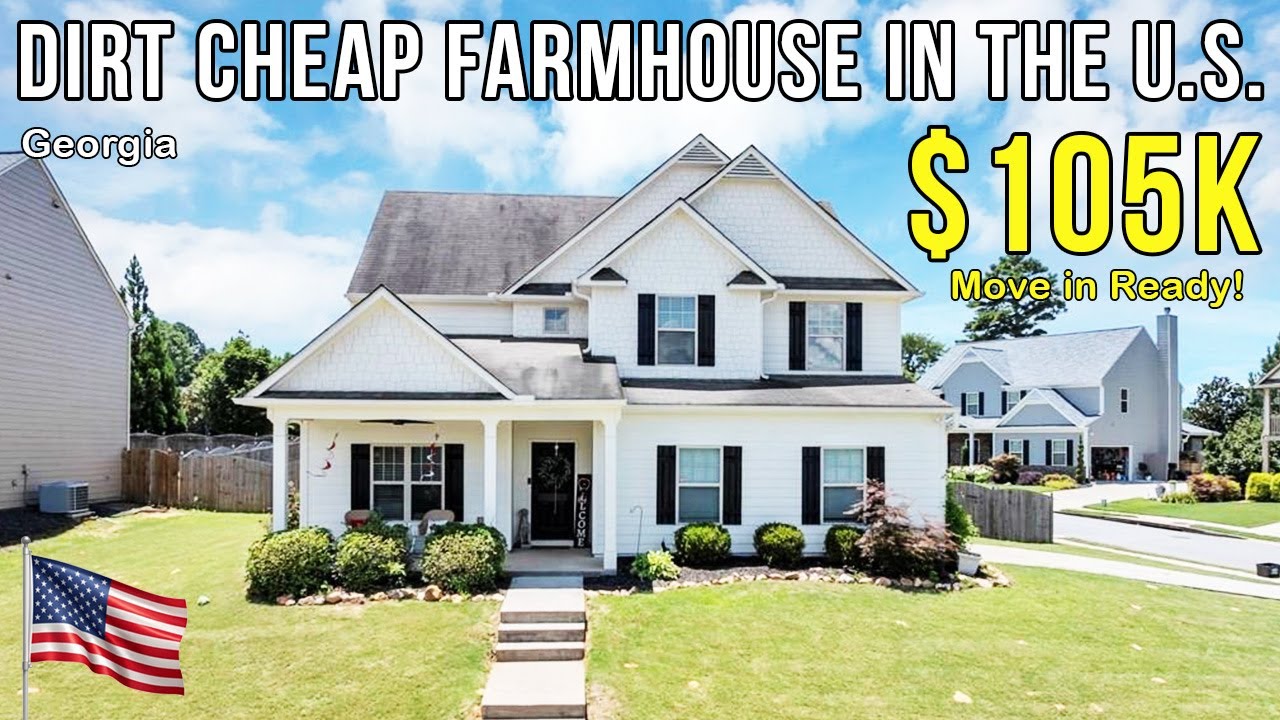 DIRT-CHEAP FARMHOUSES IN GEORGIA | Move-In Ready Homes