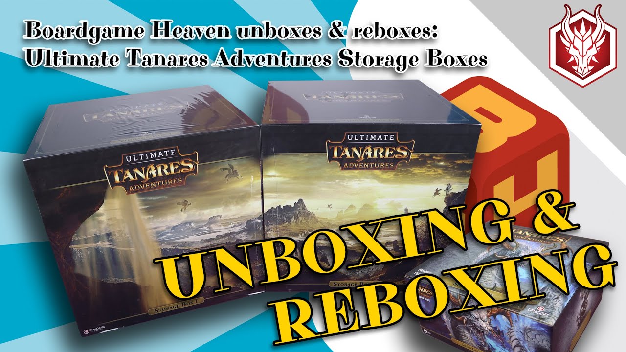 Board Game Heaven Unboxing & Reboxing 210: Ultimate Tanares Adventures storage boxes (Dragori Games)