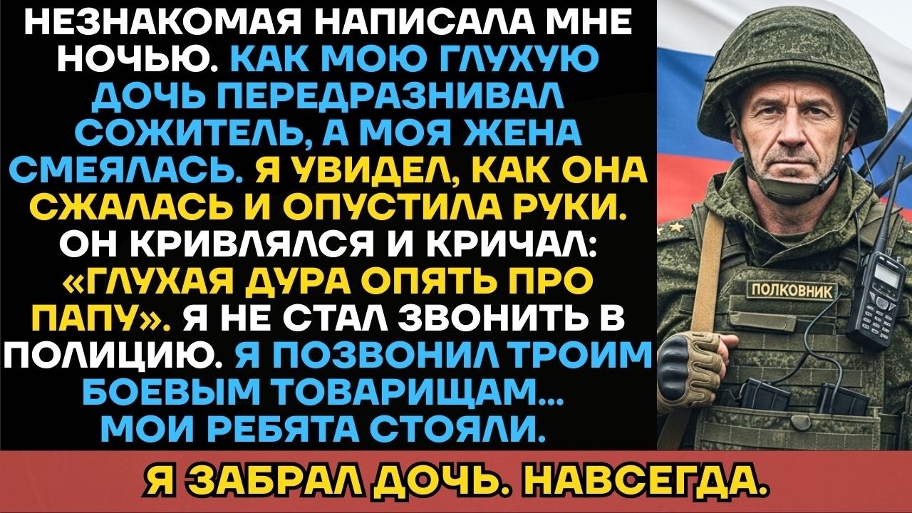 Моя Глухая Дочь Показала Жест «Папа Придёт», А Он Передразнил Её В Лицо. Папа Приехал