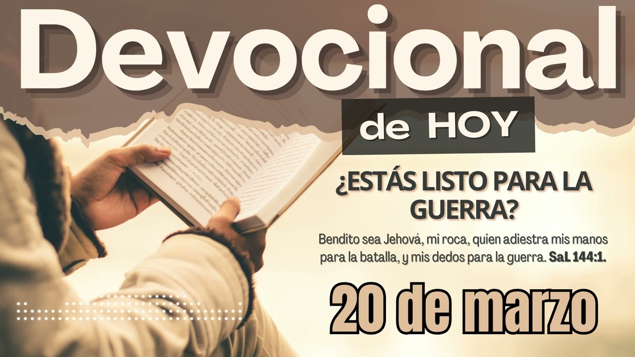 Devocional de Hoy | 20 de marzo del 2026  | Adan Vicente
