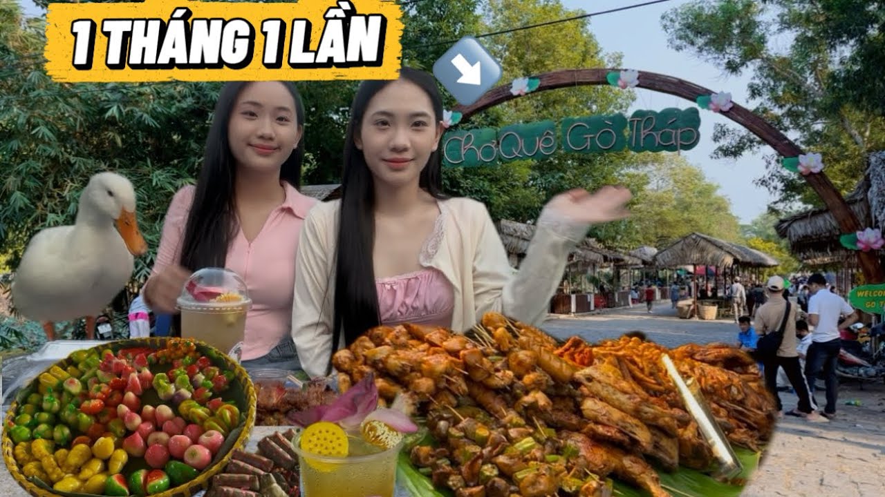 Tháng Mới Đi 1 Lần – Chợ Quê Có Gì Mà Đông Dữ Vậy?#youtube #xuhuongyoutube #duck #viral  #vlog 