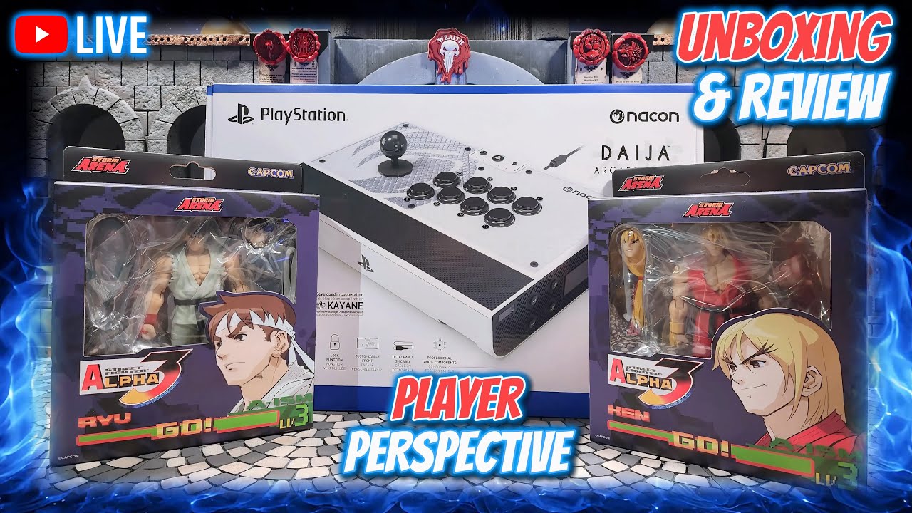 🥊Street Fighter Alpha 3 Unboxing Live | Storm Arena Ryu & Ken + New Arcade Stick for SF6🕹️