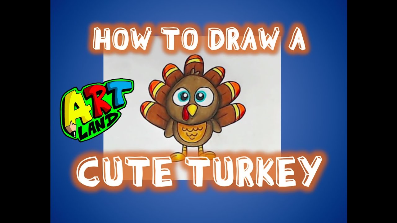 How to Draw a CUTE TURKEY