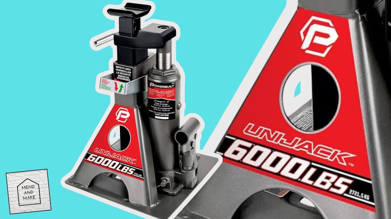 Powerbuilt 3 Ton, Bottle Jack and Jack stands in one, 6,000 pound capacity