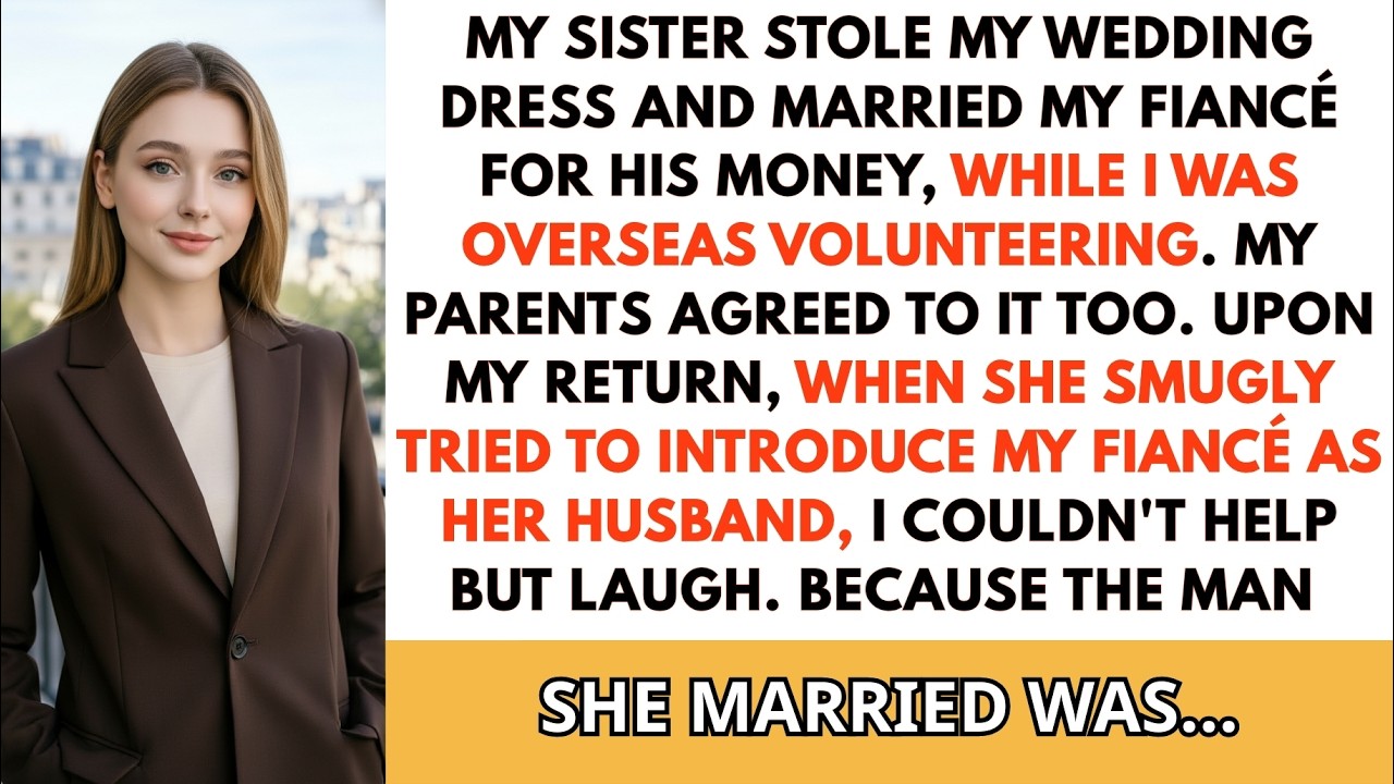 While I was away on a business trip, my sister married my fiancé for his money, So