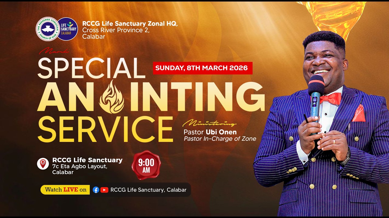 MARCH SPECIAL ANOINTING SERVICE WITH PASTOR UBI ONEN || SUNDAY, 8TH MARCH 2026
