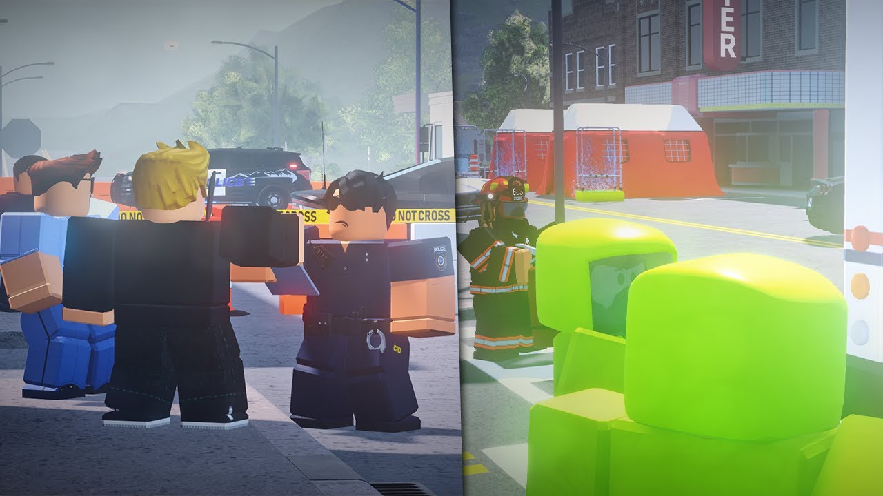 CHEMICALS Spill out of Mail Van - Hazmat Lockdown! | ERLC Liberty County (Roblox)