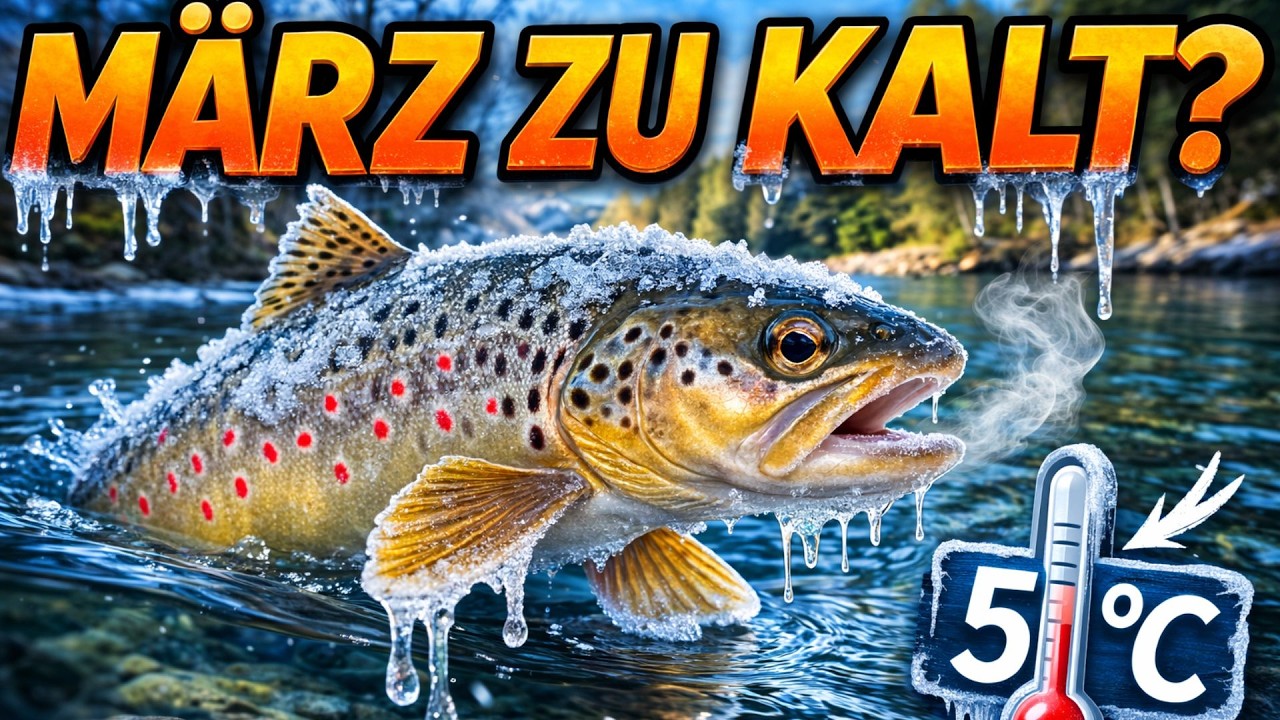 Warum du bei 5°C Wassertemperatur kaum Bachforellen fängst