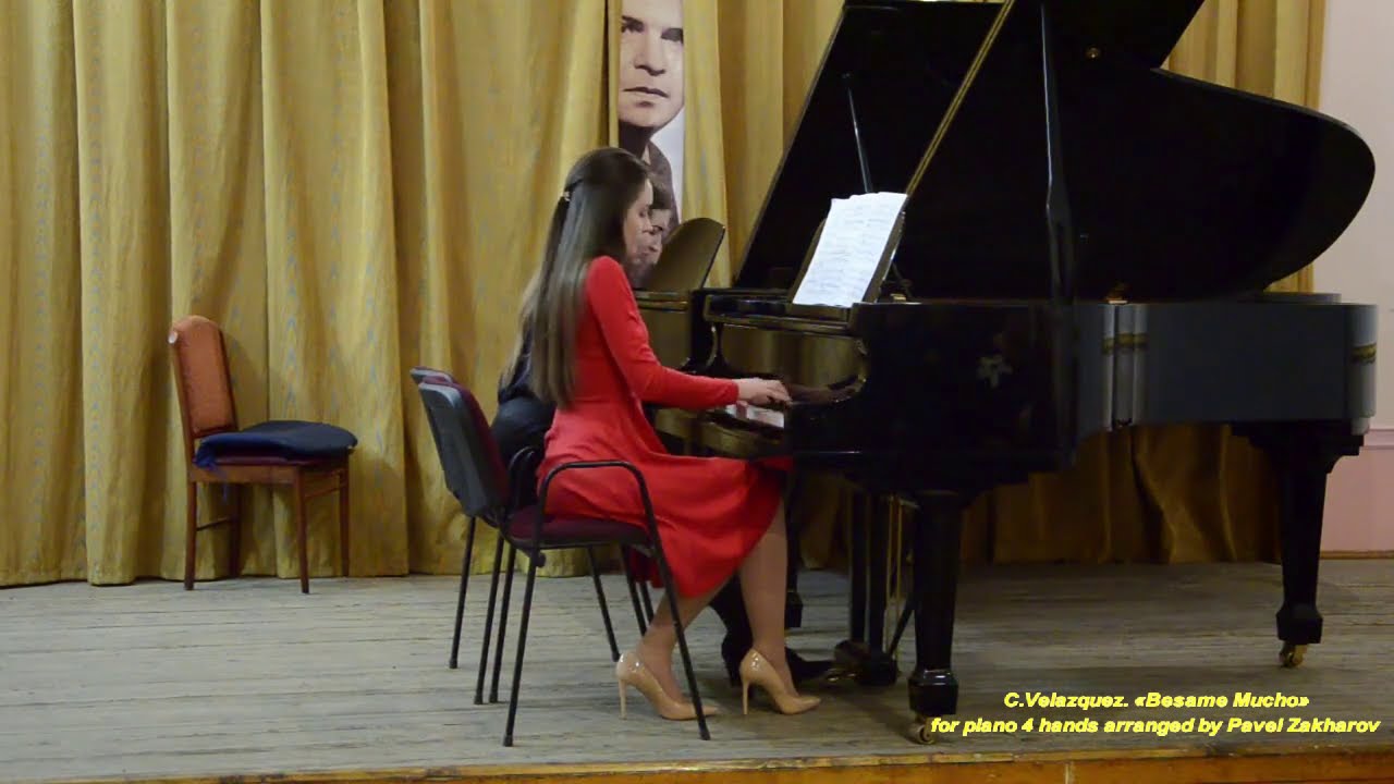 C.Velazquez. «Besame Mucho» for piano 4 hands arranged by Pavel Zakharov