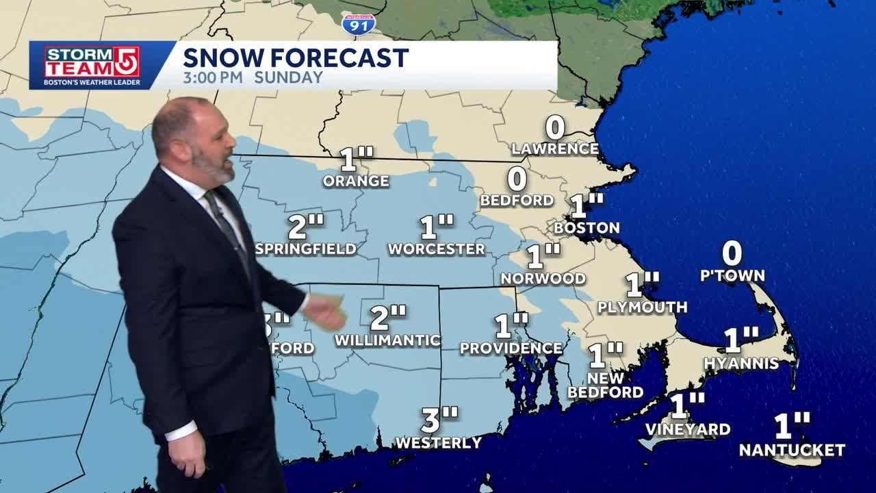 Video: Cold overnight with snow starting Sunday mid-morning