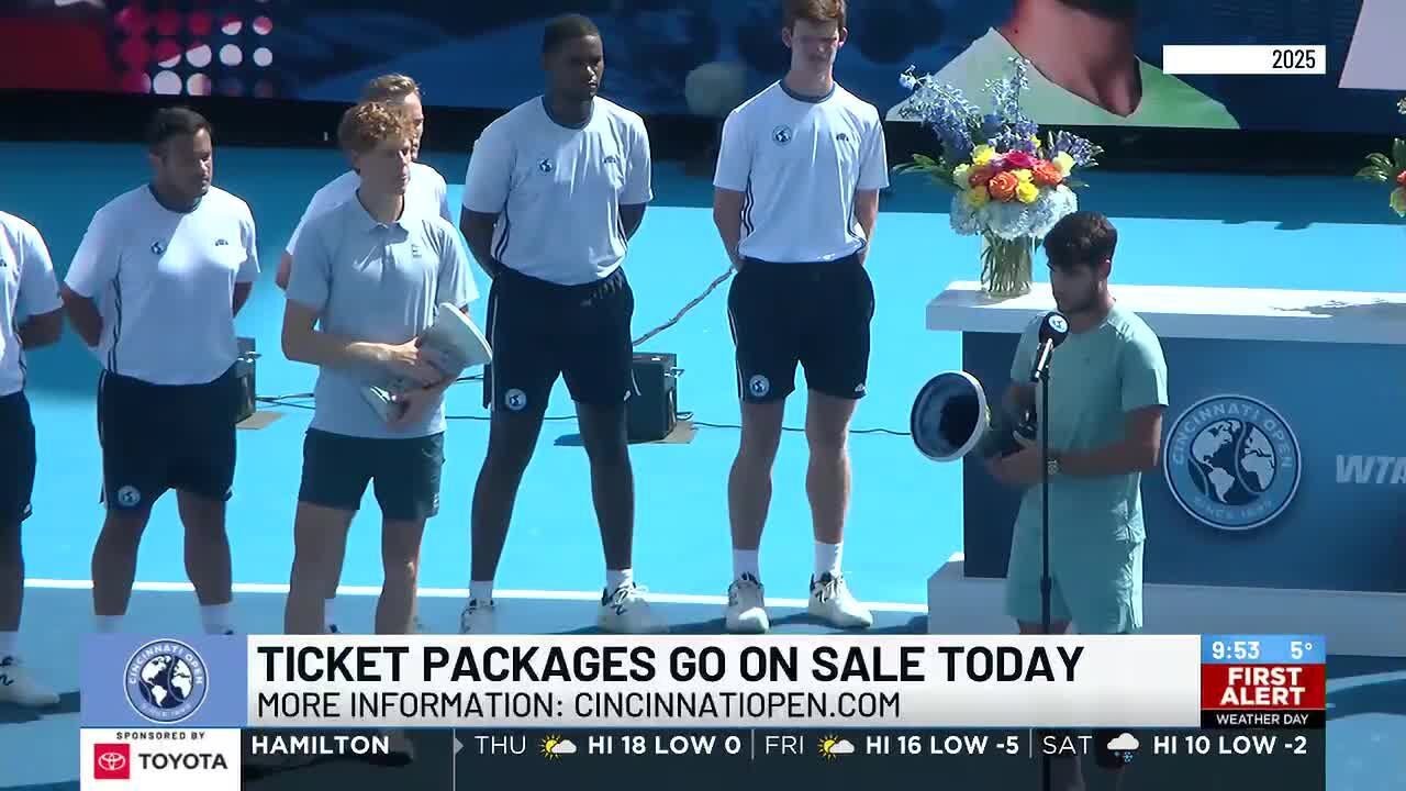 Cincinnati Open ticket packages go on sale Thursday