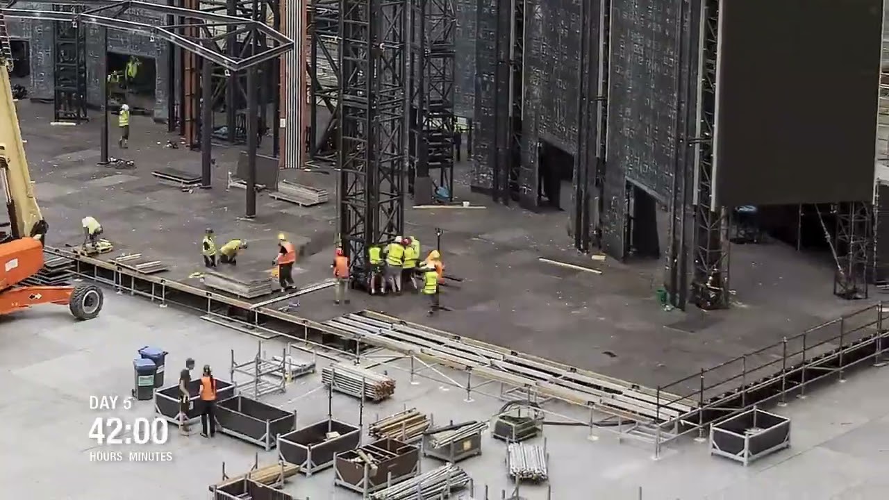 🔥 Rammstein – Europe Stadium Tour (Time‑Lapse)