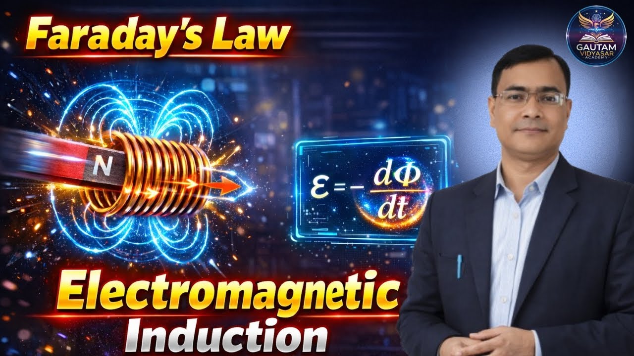 Faraday’s Law of⚡ Electromagnetic Induction | एक बार में पूरा Concept | Class 12 Physics | One Shot 