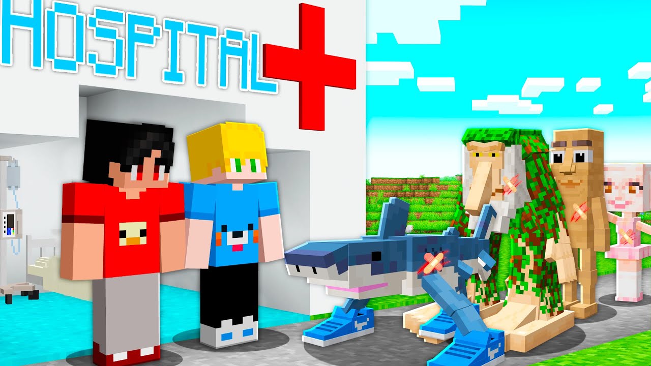 ABRI um HOSPITAL de Brainrots no Minecraft!