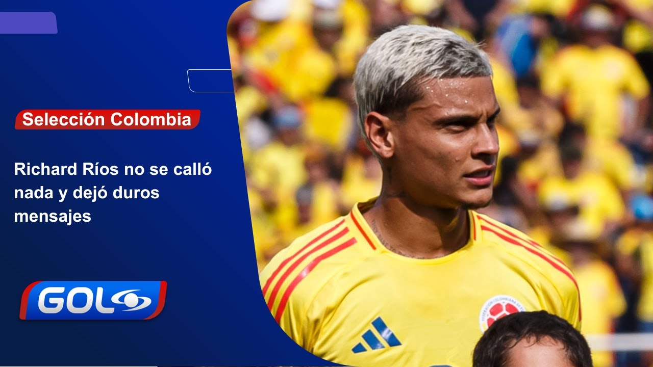Richard Ríos: no se cree ídolo de Colombia y un mensaje a sus detractores