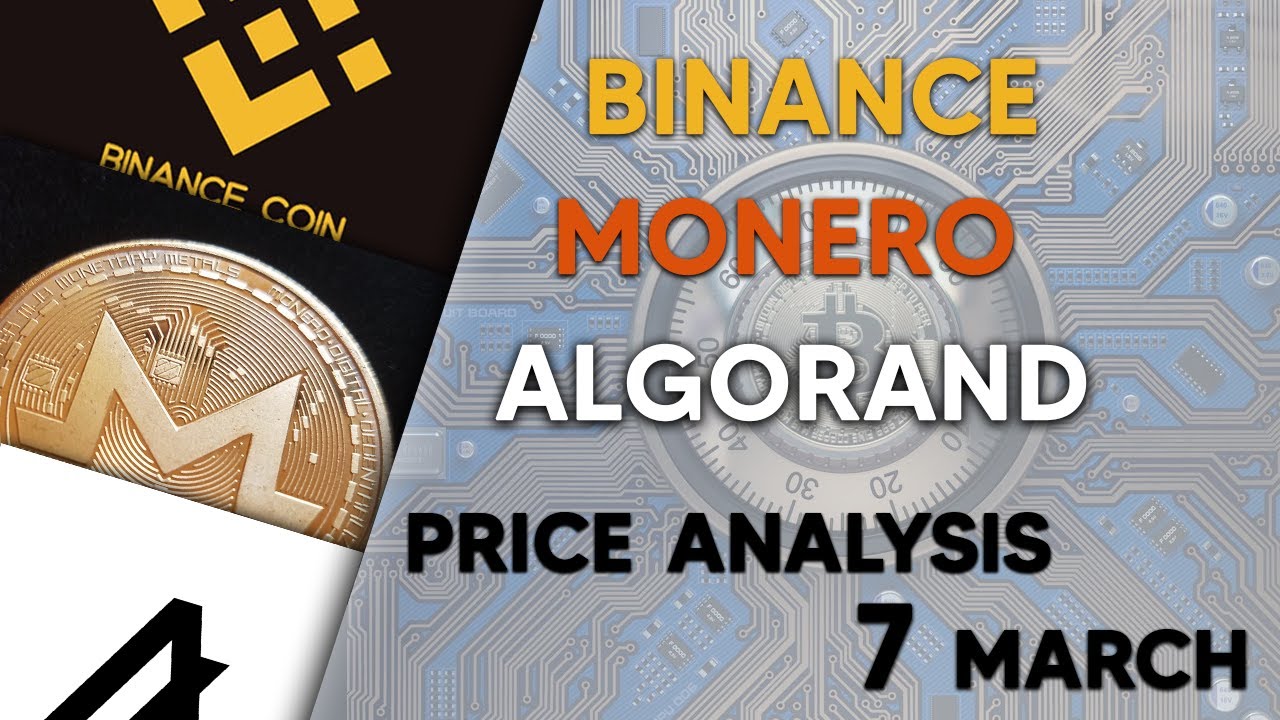 Binance Coin, Monero, Algorand Price Analysis  07 March