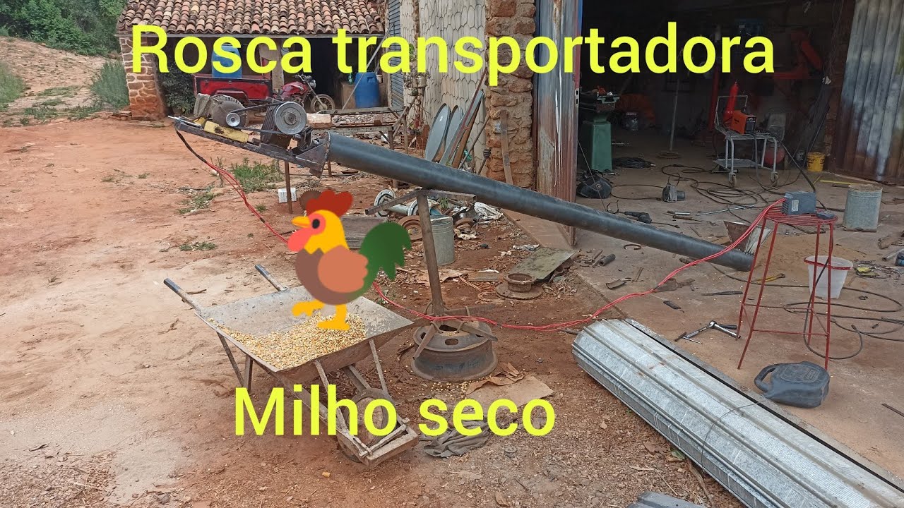 Como tá ficando a Rosca transportadora de grãos  milho  soja entre outros parte final