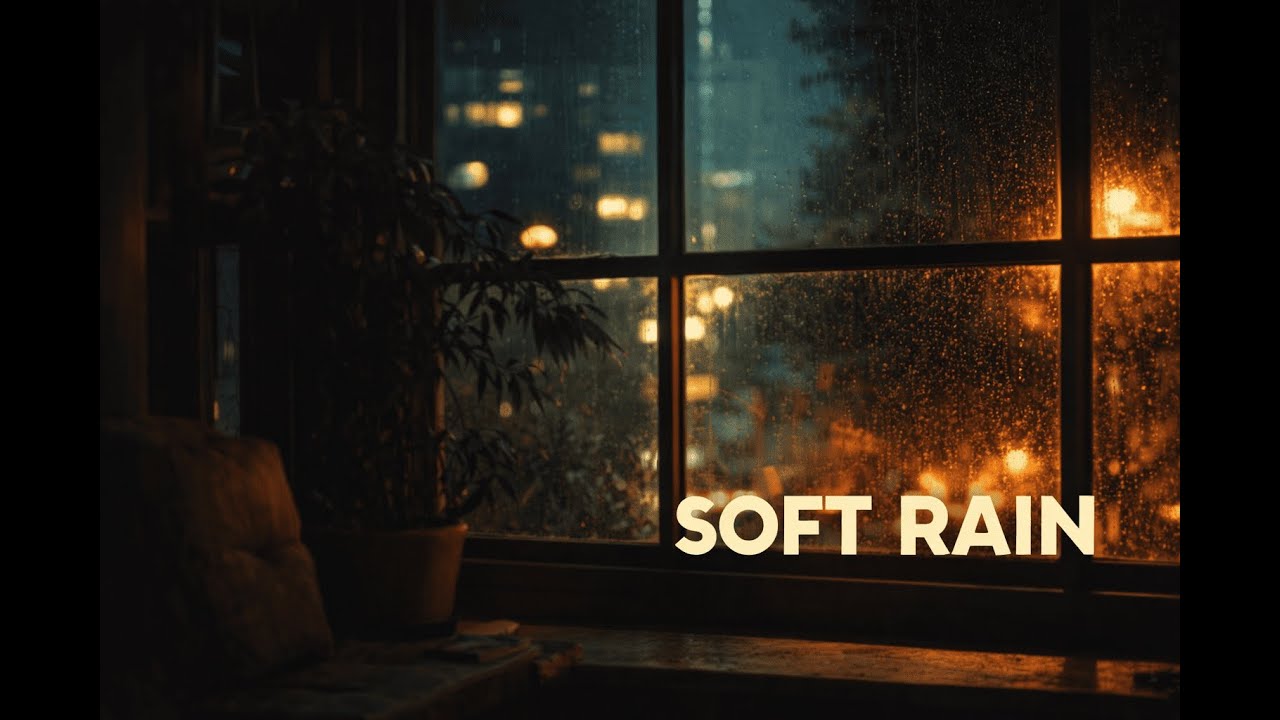 Soft Rain Through the Window 🌧️ Warm Indoor Rain for Sleep (No Music)