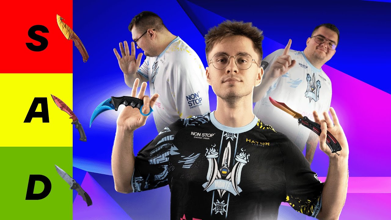 🗡KNIVES TIER LIST BY MONTE PLAYERS