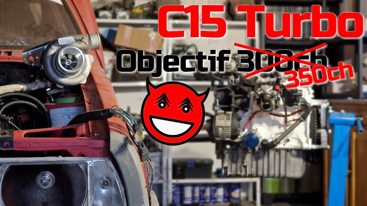 C15 Turbo : Pose du moteur dans le CitroHell