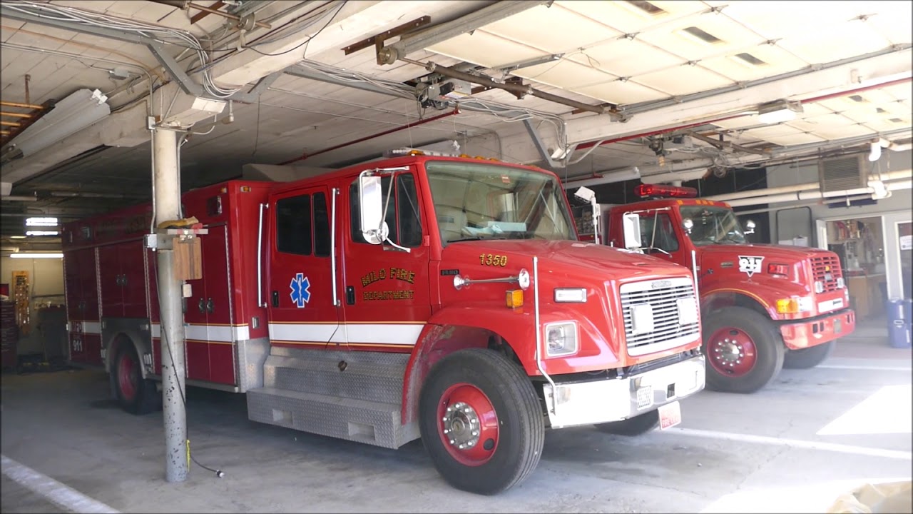 Milo Fire Department responds to a barn fire