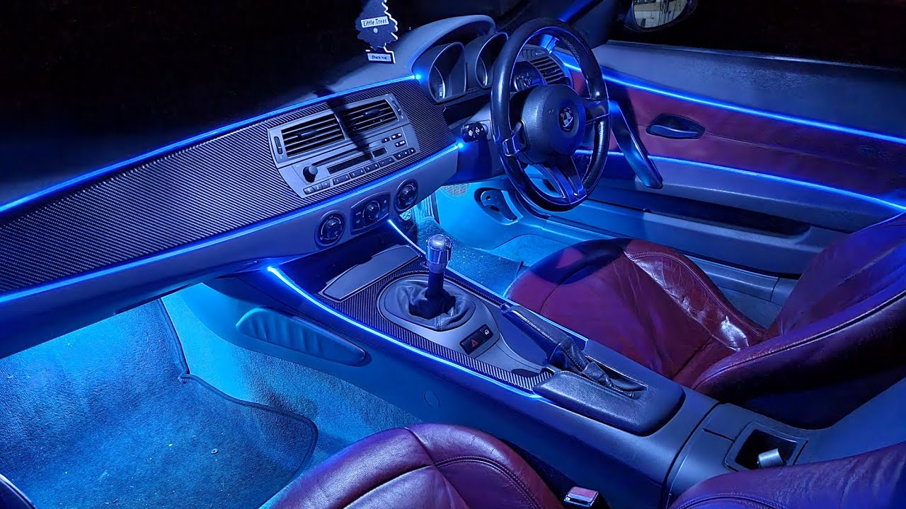 BMW Z4 E85/E86 Ambient Lighting Install | RGB LED Car Interior Lights | Car Ambient Lights