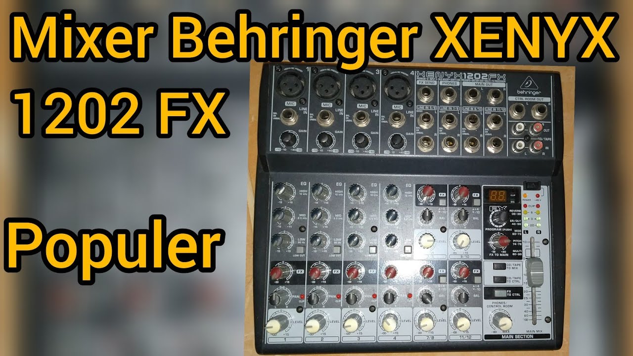 MIXER AUDIO BEHRINGER XENYX 1202FX