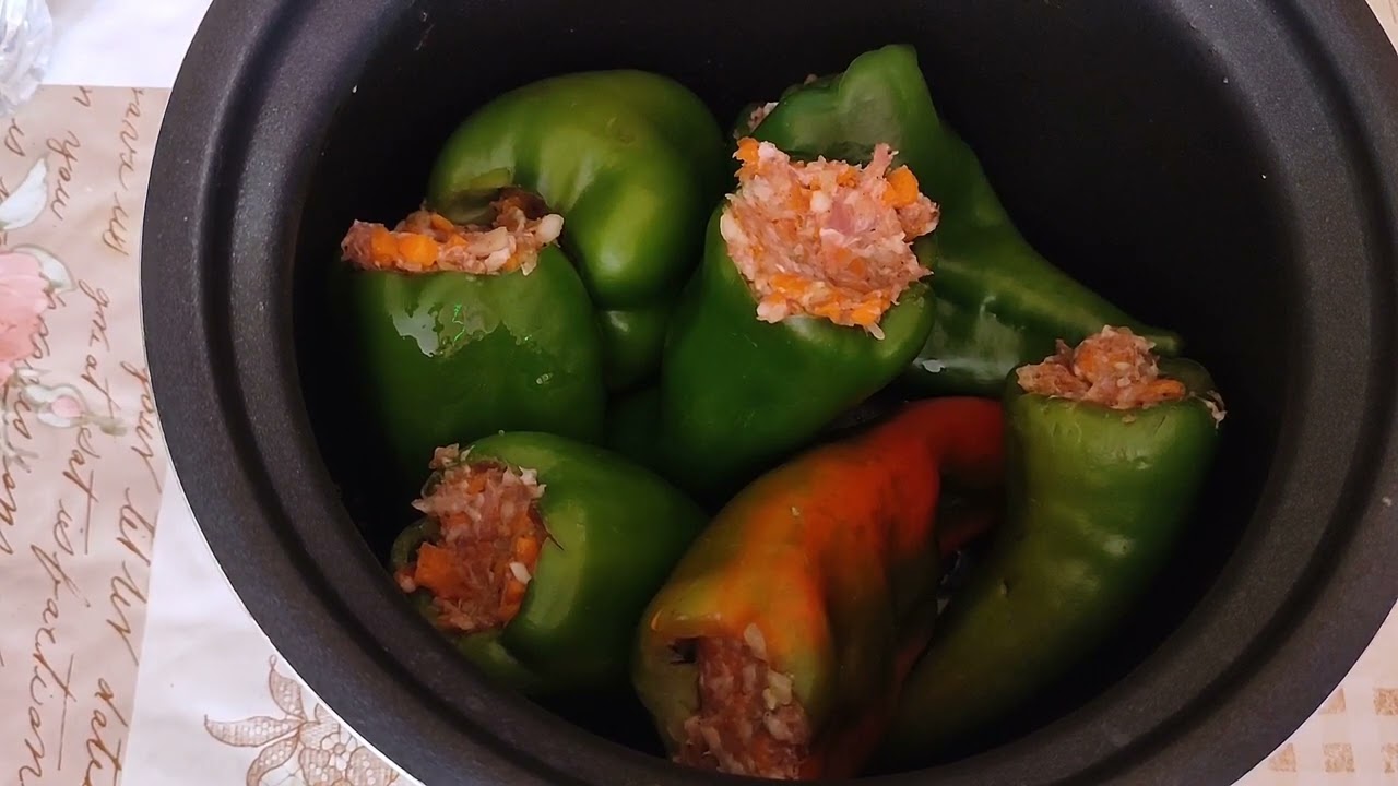Пълнени чушки с кайма в мултикукър #чушки#рецепти #домашна #храна #multicooker #tefal