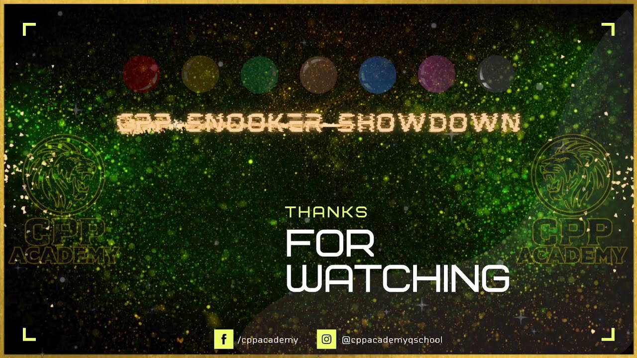 CPP SNOOKER SHOWDOWN - DAY 3