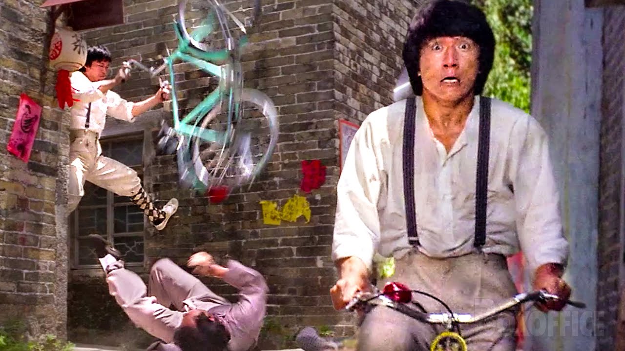 Jackie Chan defeats mobsters with his Fists & a Bicycle | Project A | CLIP